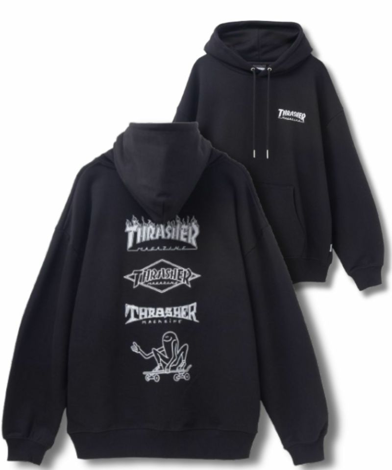 THRASHER ロゴフーディー メンズ