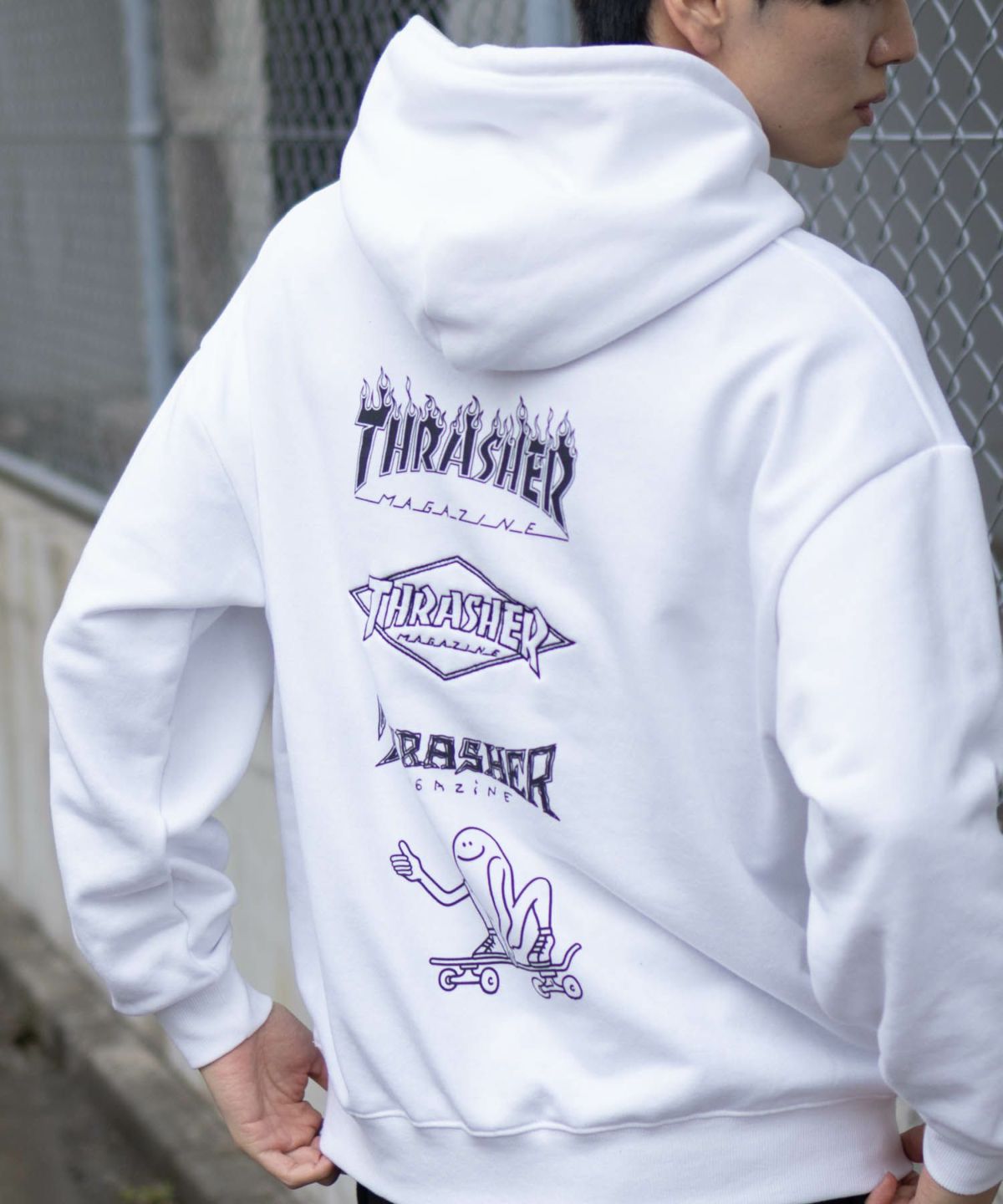 THRASHER ロゴフーディー メンズ