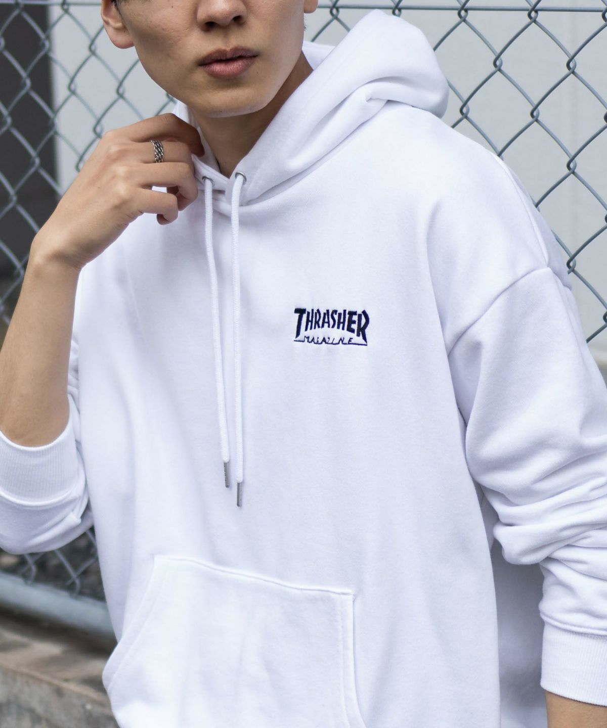 THRASHER ロゴフーディー メンズ