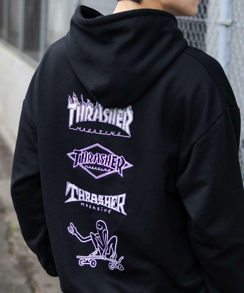 楽天市場】スラッシャー パーカー THRASHER スウェット フレイム