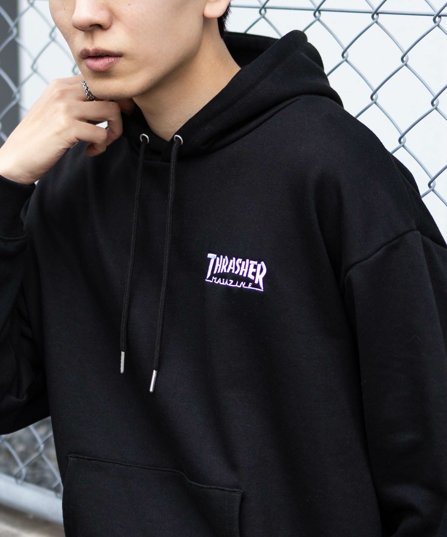THRASHER ロゴフーディー メンズ商品画像-8