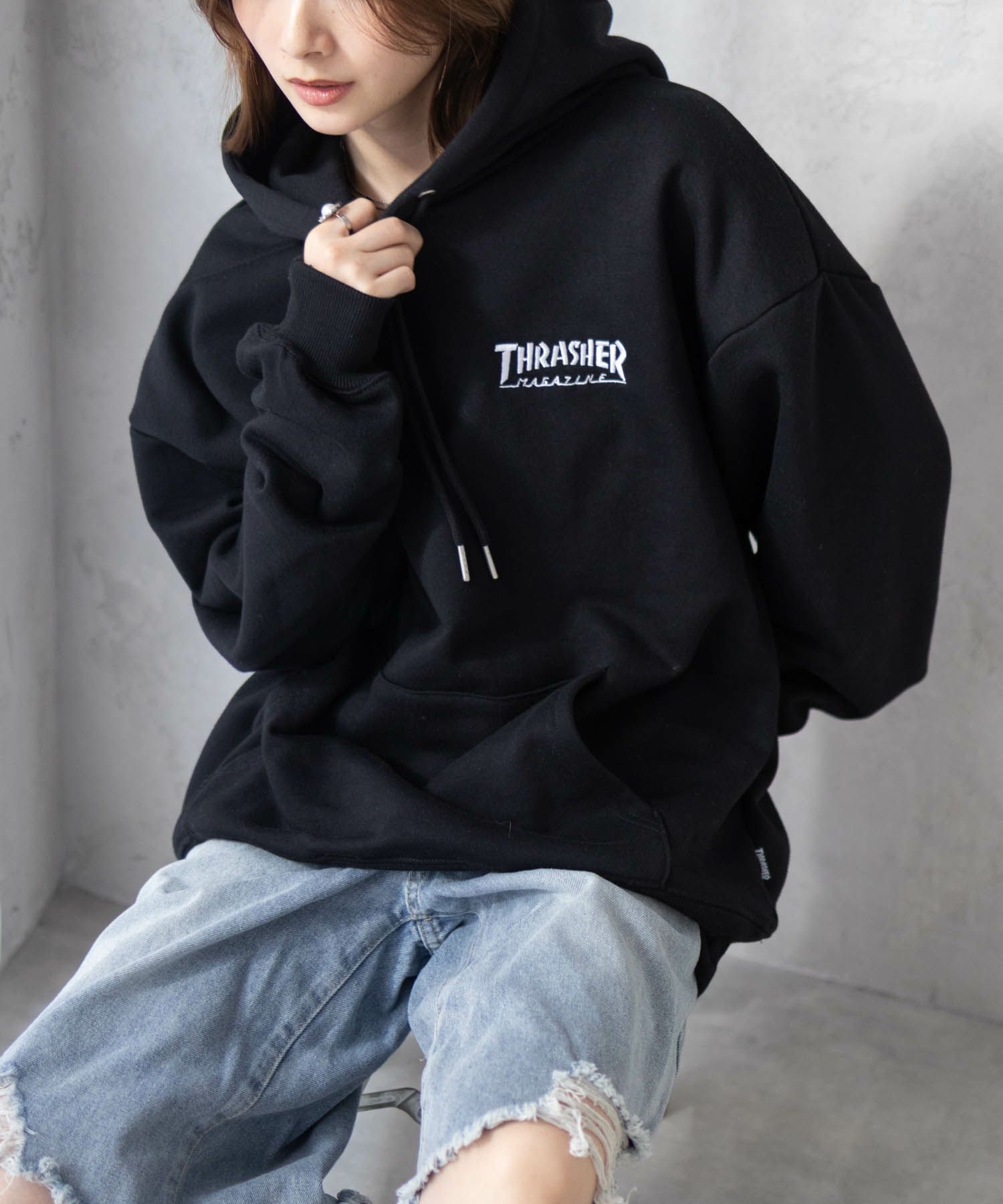 THRASHER ロゴフーディー メンズ