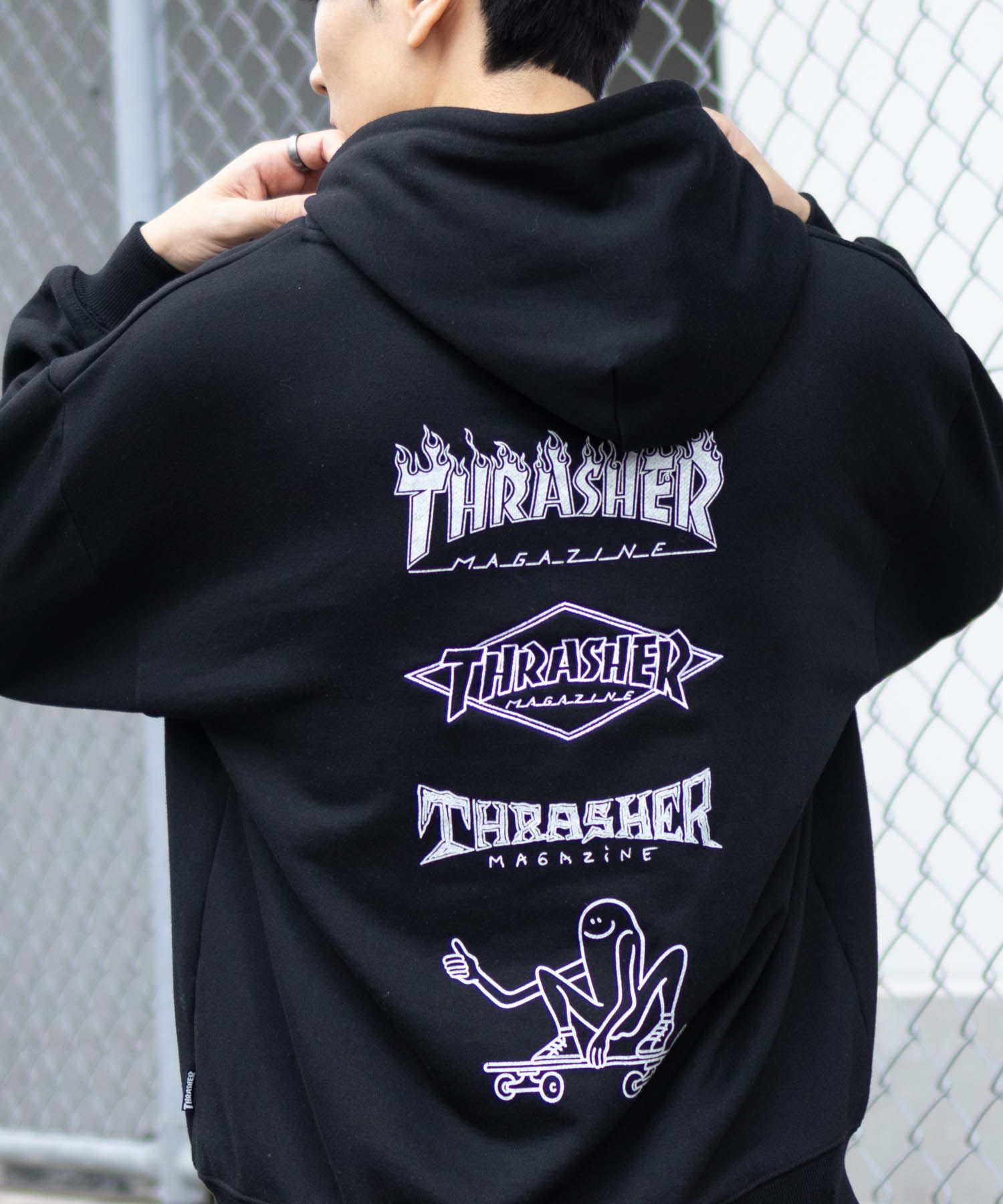 THRASHER ロゴフーディー メンズ商品画像-10