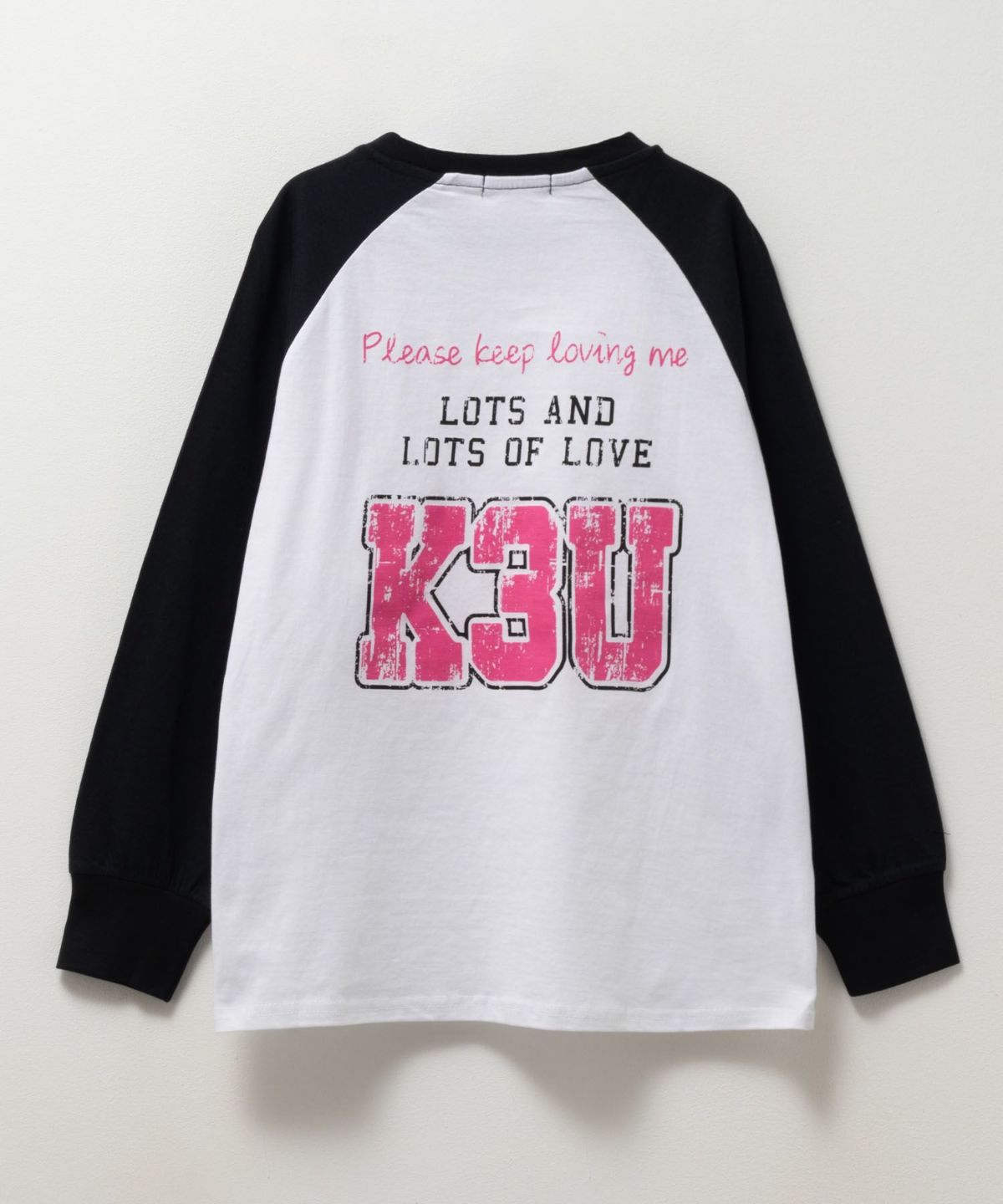 T-GRAPHICS かすれラグランTシャツ キッズ ネコポス 対応商品