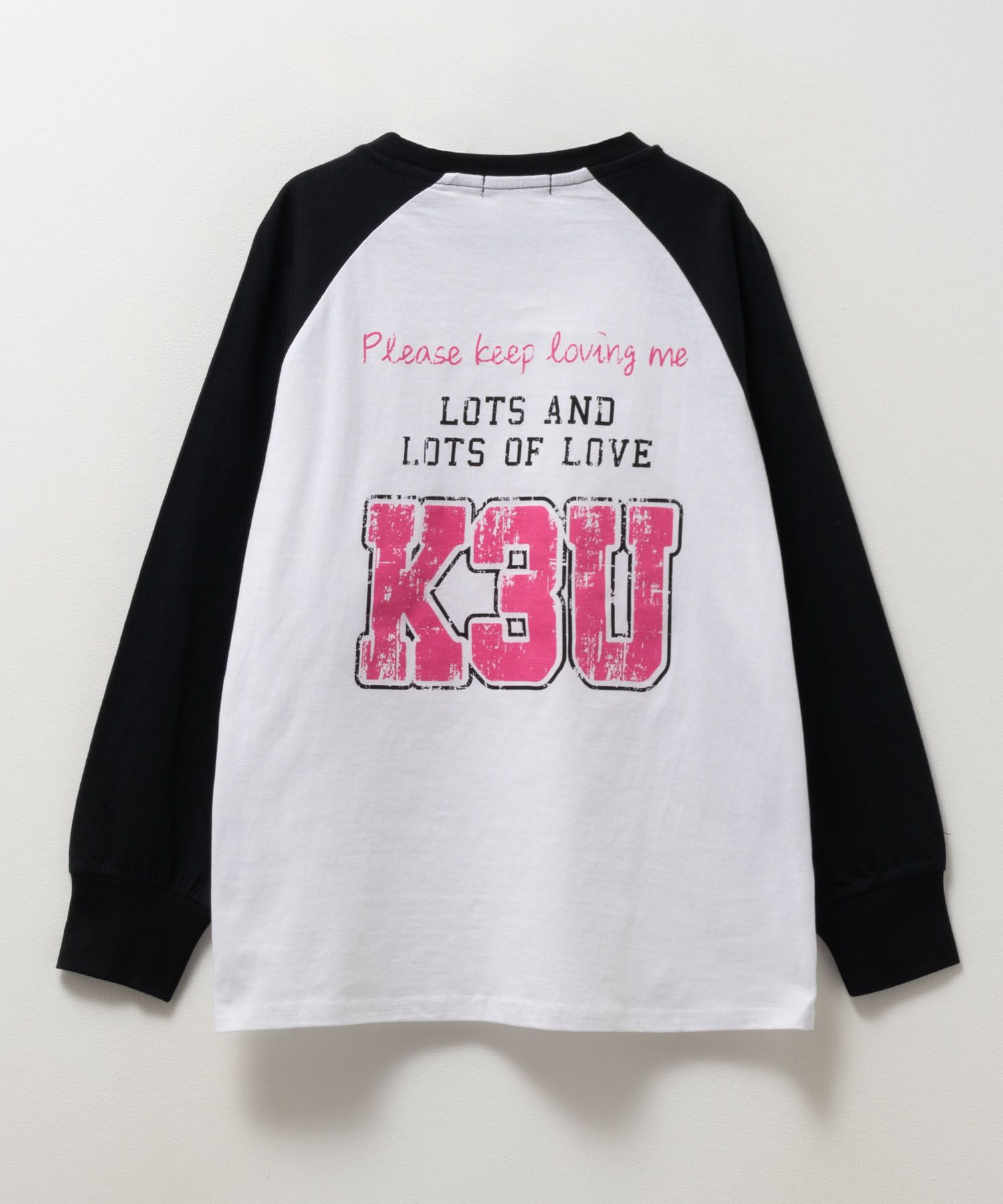 T-GRAPHICS かすれラグランTシャツ キッズ ネコポス 対応商品