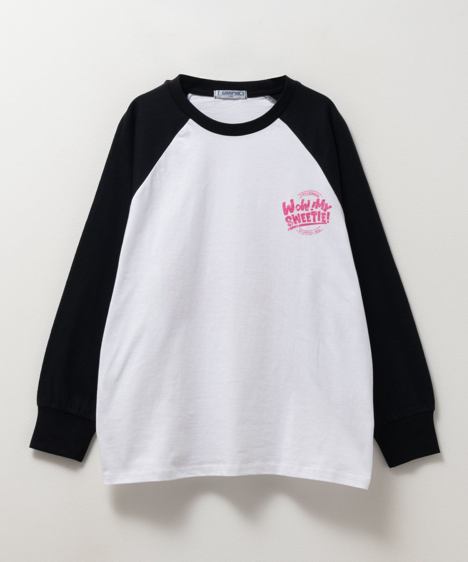 T-GRAPHICS  かすれラグランTシャツ キッズ メール便 対応商品商品画像-3