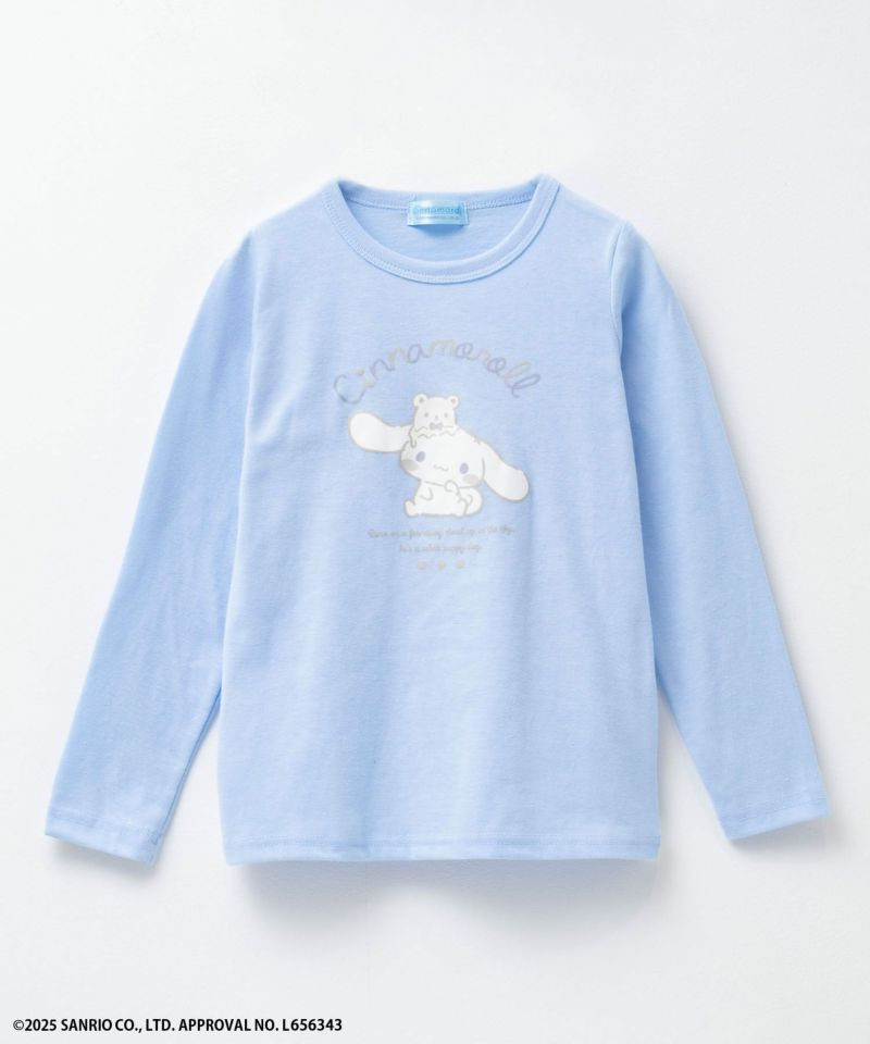 サンリオキャラクターズ シナモロール プリント長袖Tシャツ キッズ ネコポス 対応商品商品画像-1