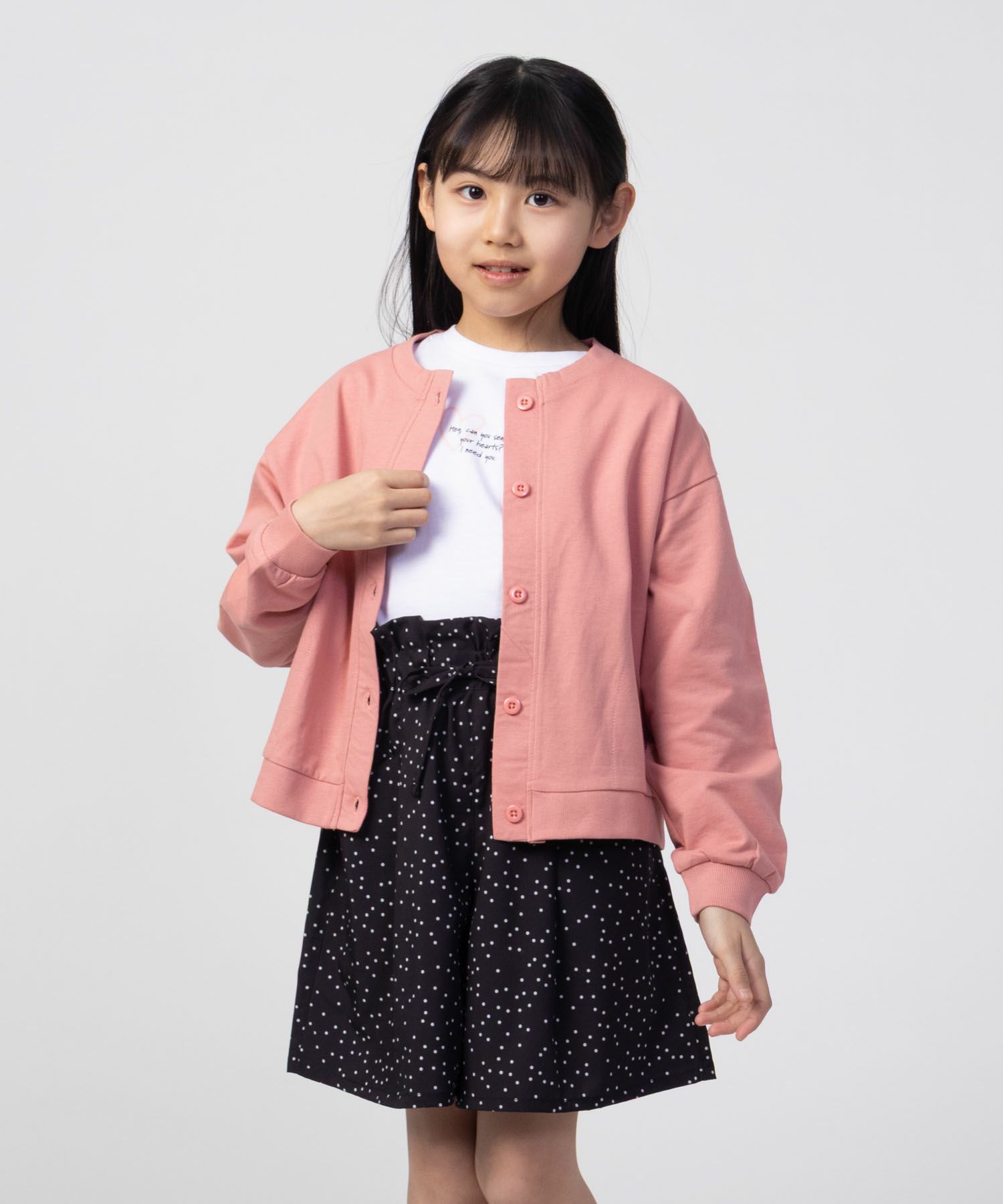 NAVY  USコットンカーディガン キッズ商品画像-3