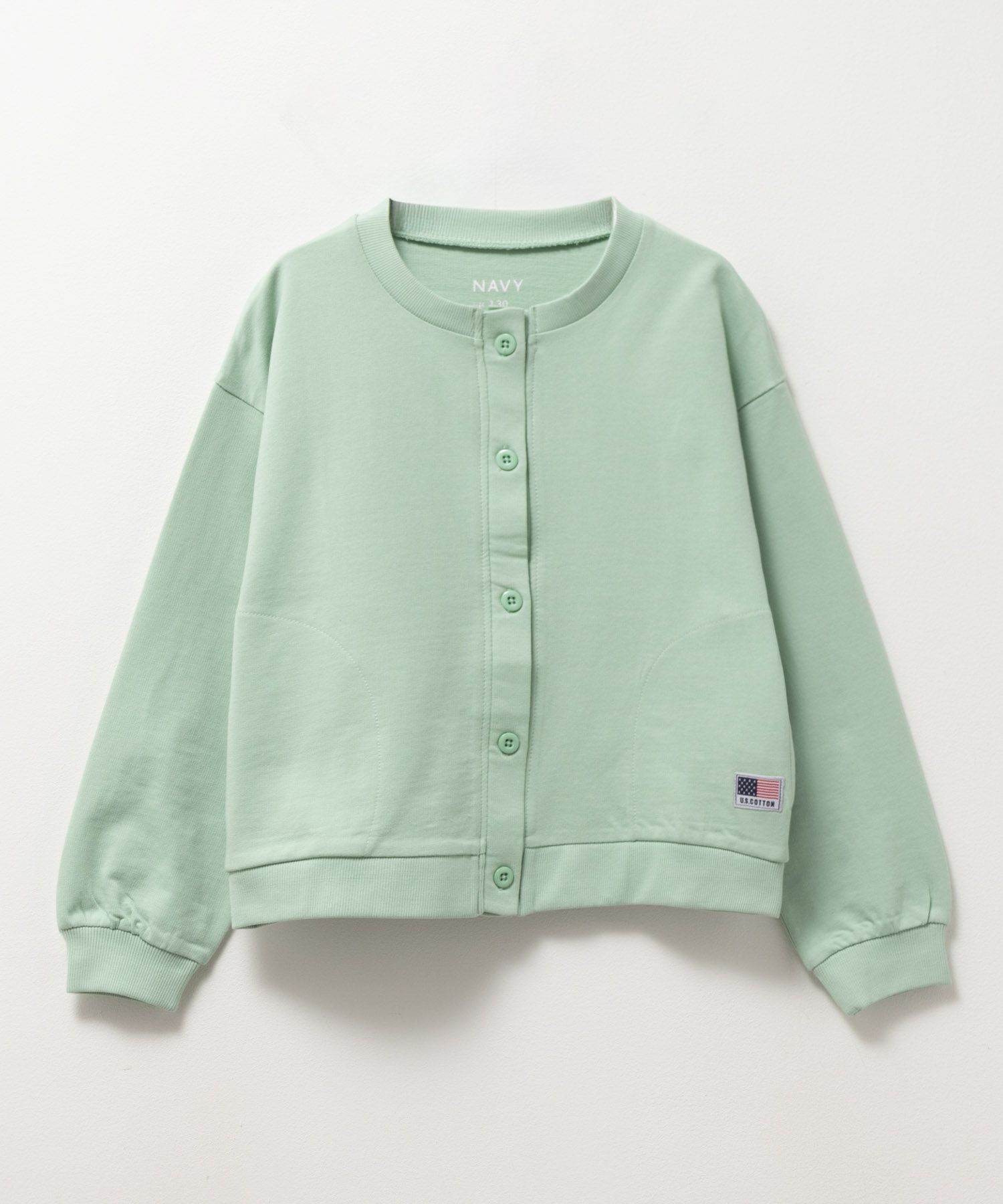NAVY  USコットンカーディガン キッズ商品サムネイル-8