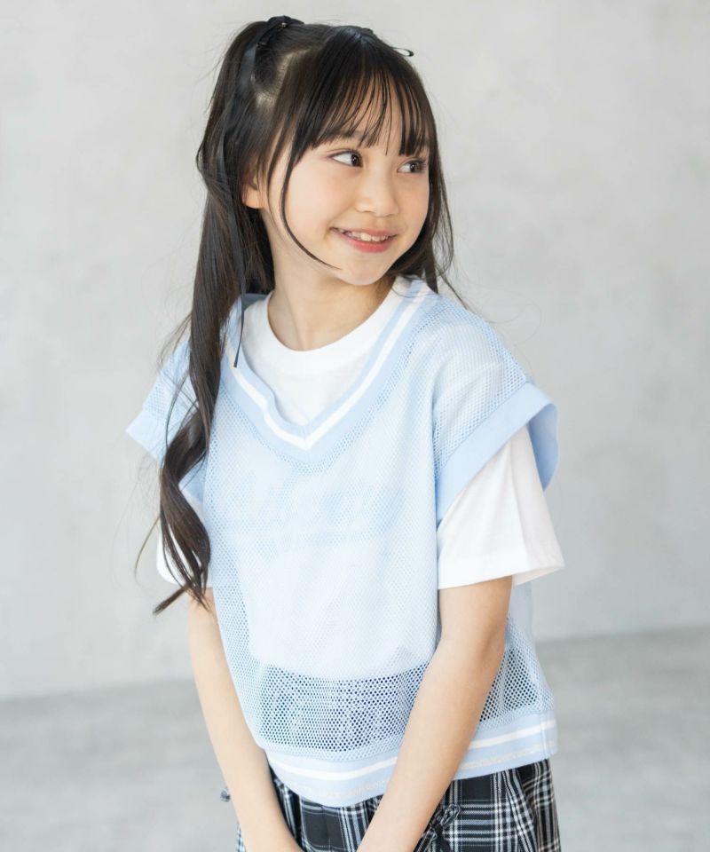 [値下げ]RICH MIX  メッシュベストアンサンブル キッズ ネコポス 対応商品商品画像-2