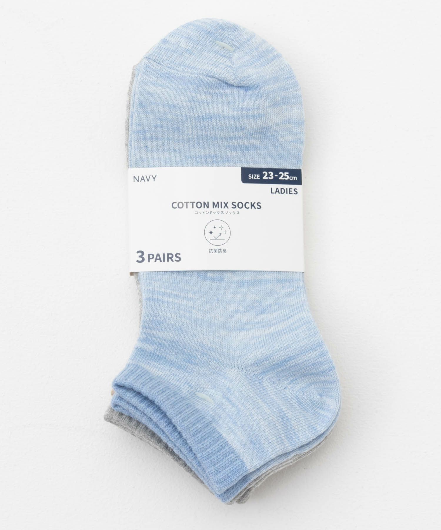 NAVY アンクルソックス 3足組 レディース