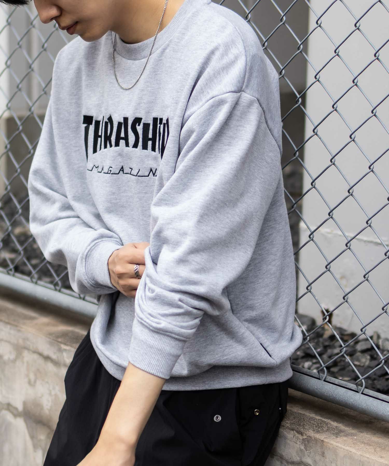 THRASHER ロゴクルーネックスウェット メンズ