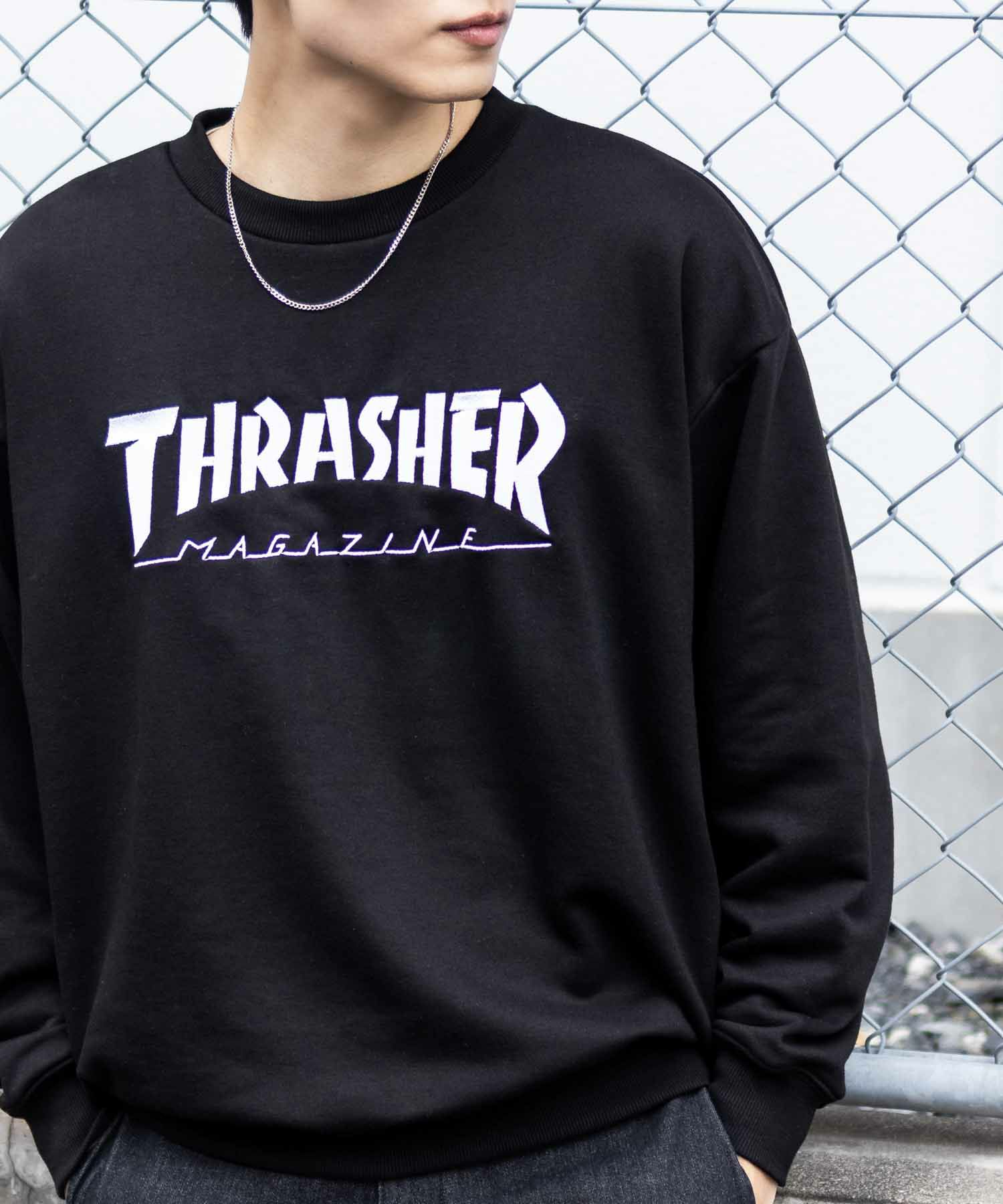 THRASHER  ロゴクルーネックスウェット メンズ商品画像-7