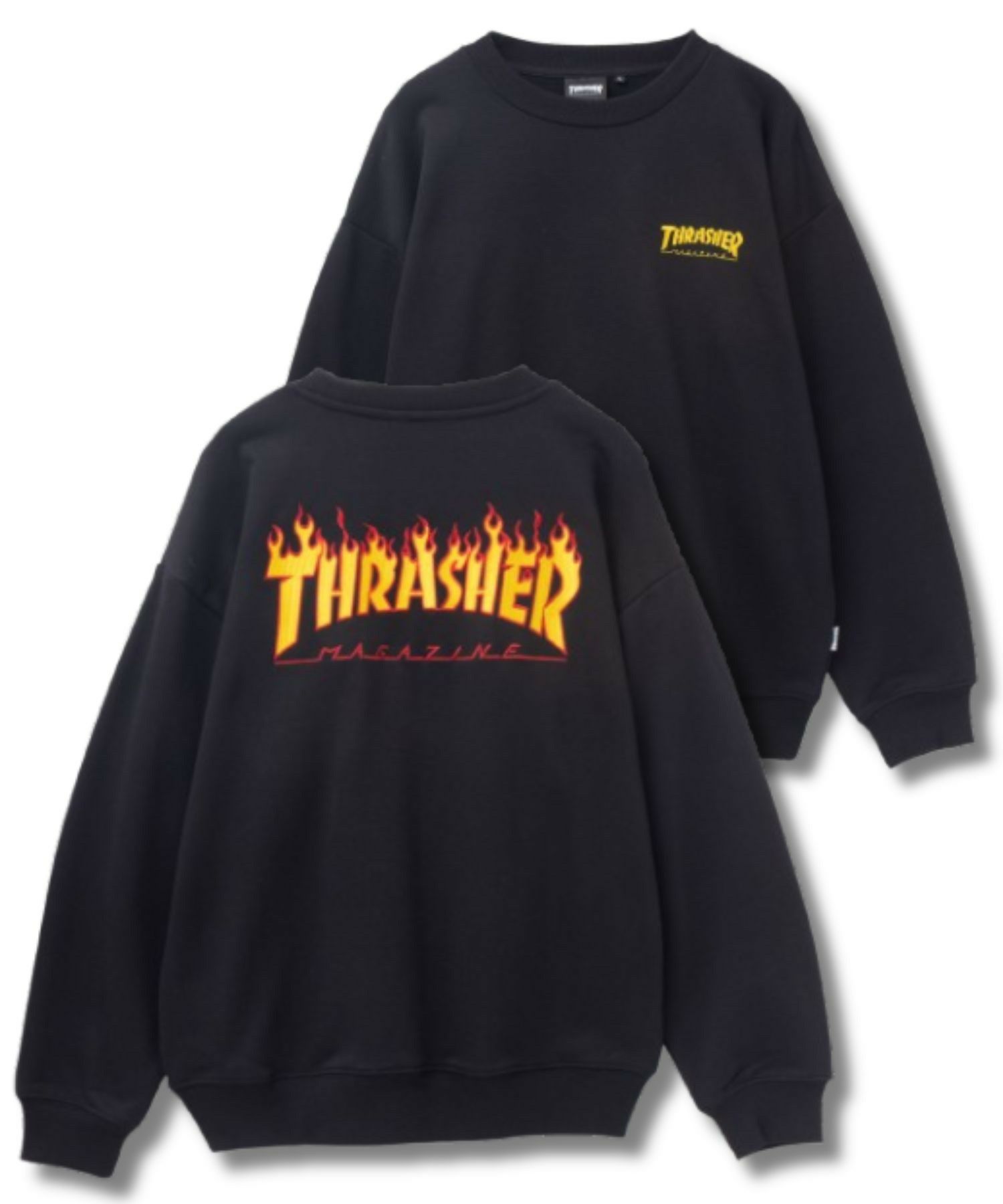 THRASHER フレームロゴクルーネックスウェット メンズ