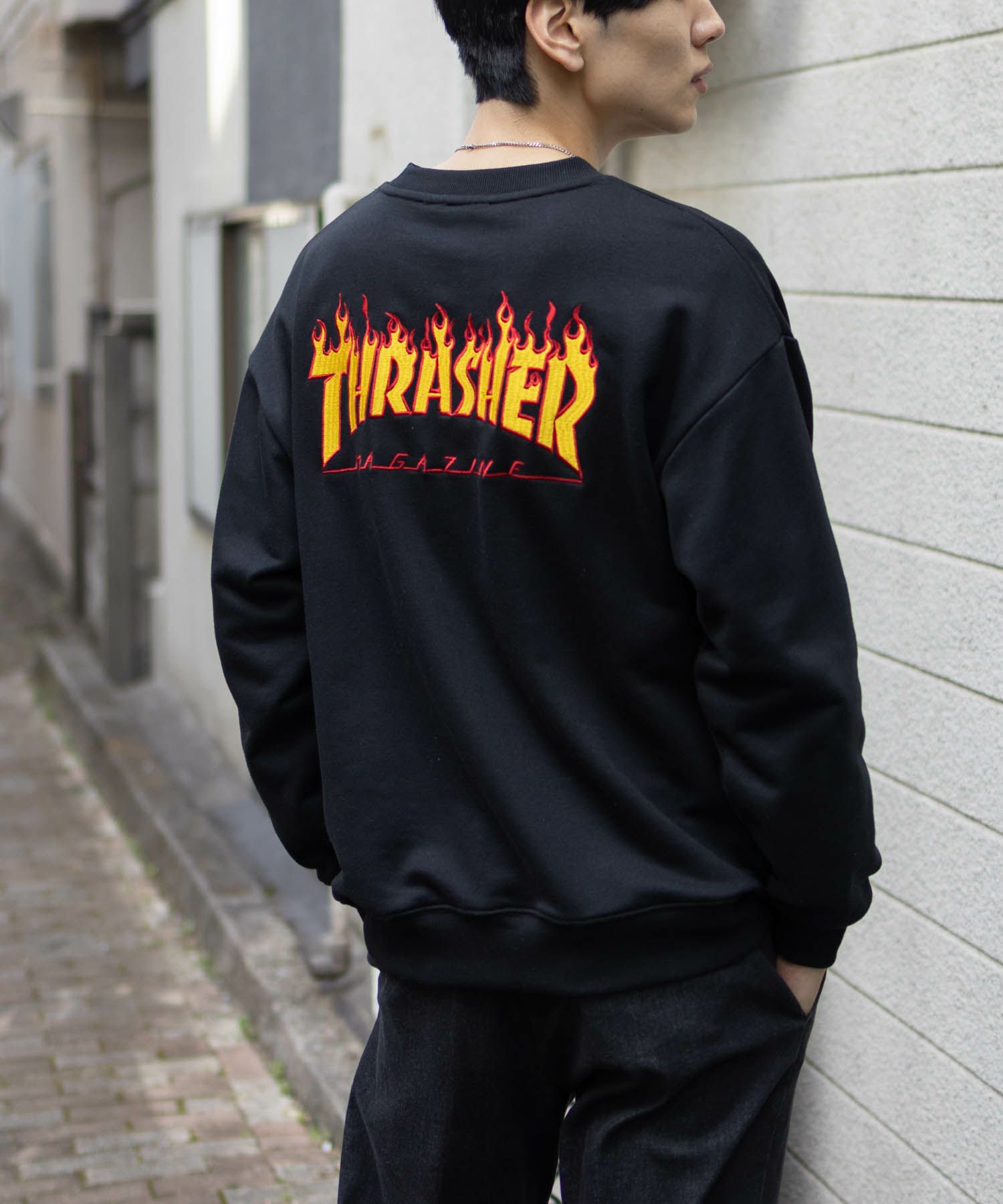 THRASHER  フレームロゴクルーネックスウェット メンズ商品画像-3