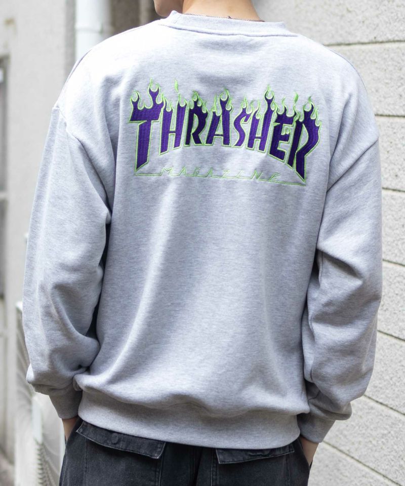 [期間限定価格]THRASHER  フレームロゴクルーネックスウェット メンズ商品画像-10