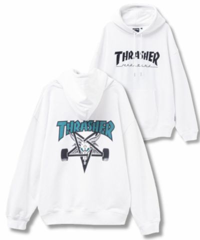 THRASHER  スケートロゴフーディー メンズ