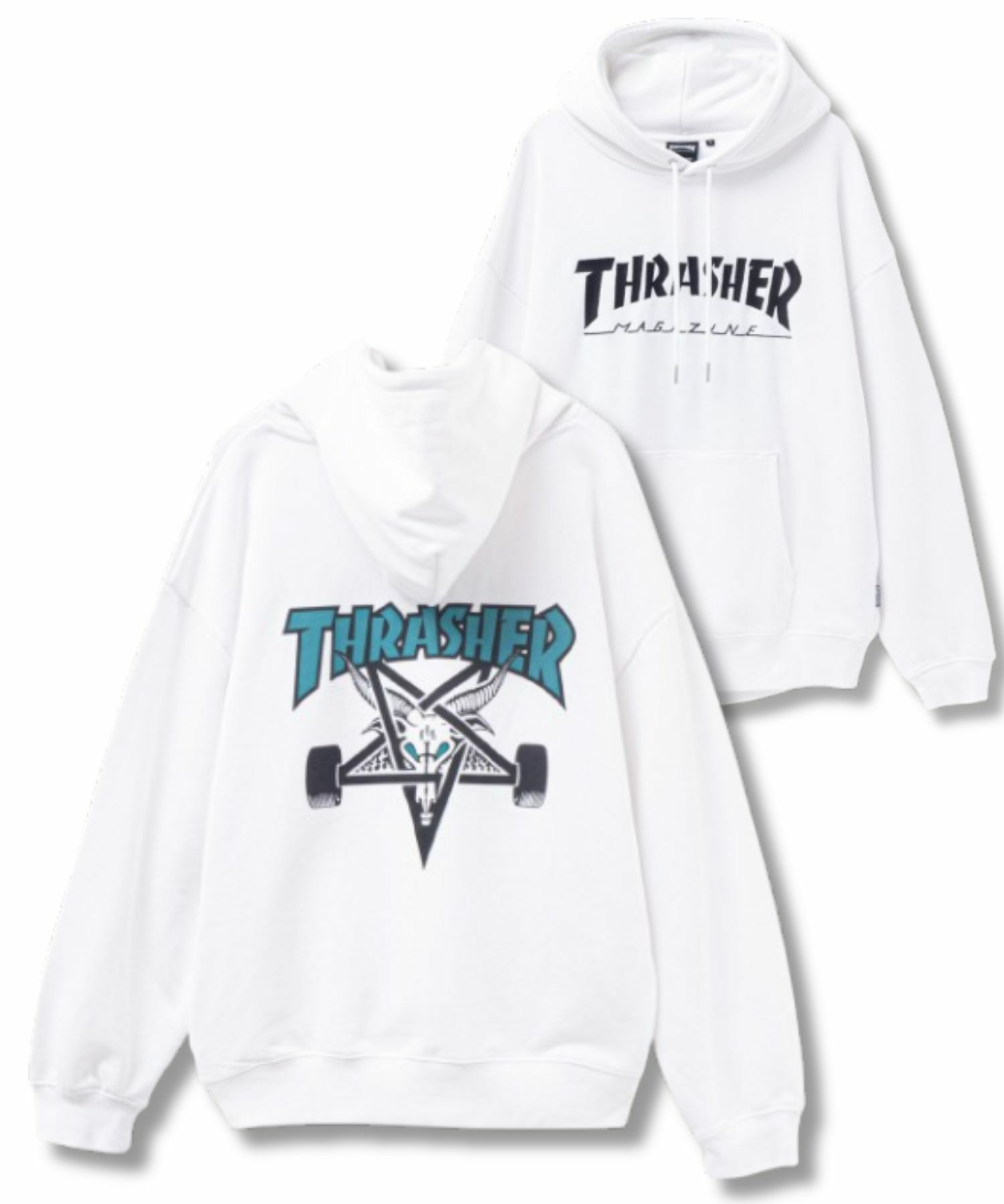 THRASHER スケートロゴフーディー メンズ