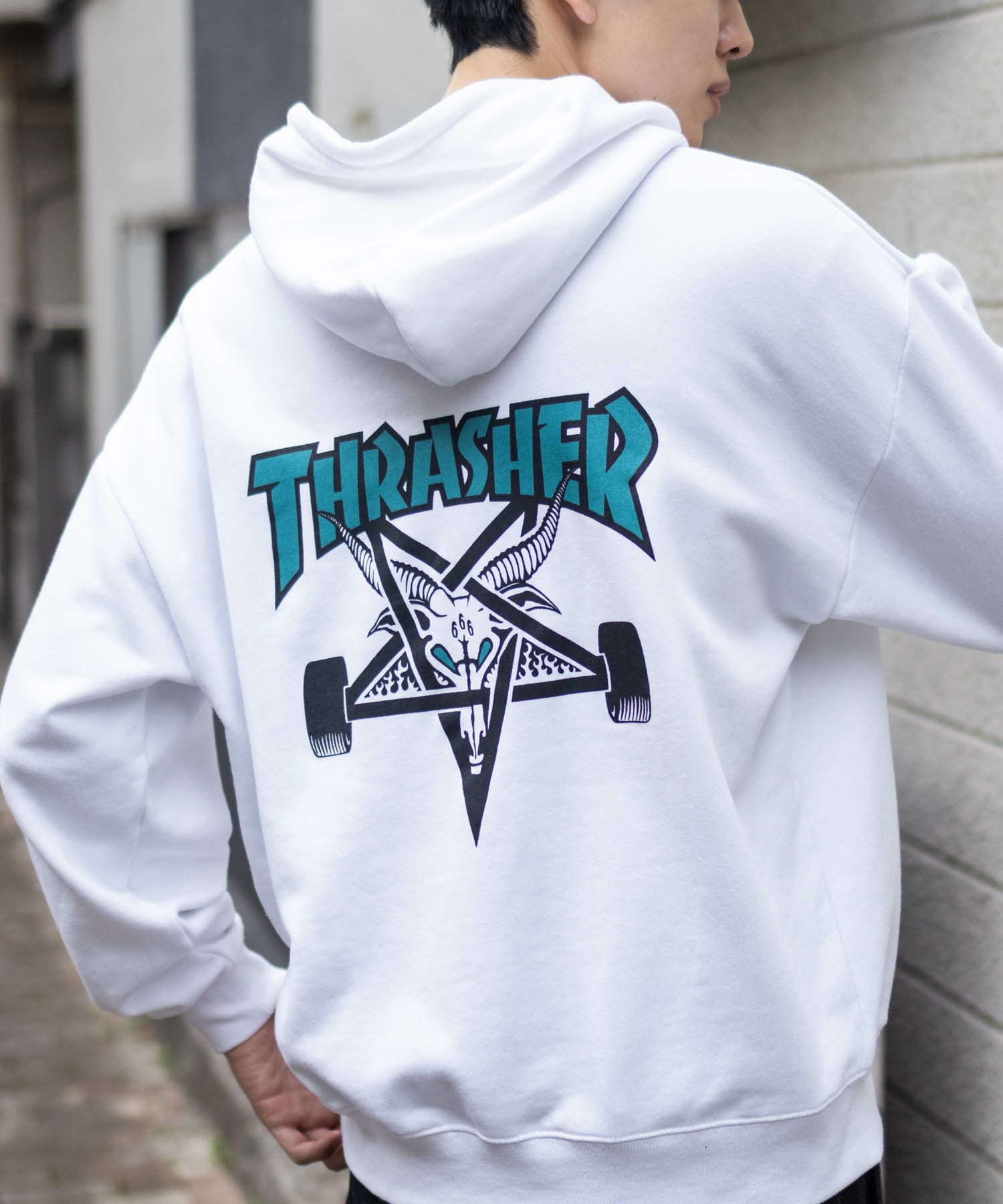 [期間限定価格]THRASHER  スケートロゴフーディー メンズ商品サムネイル-6