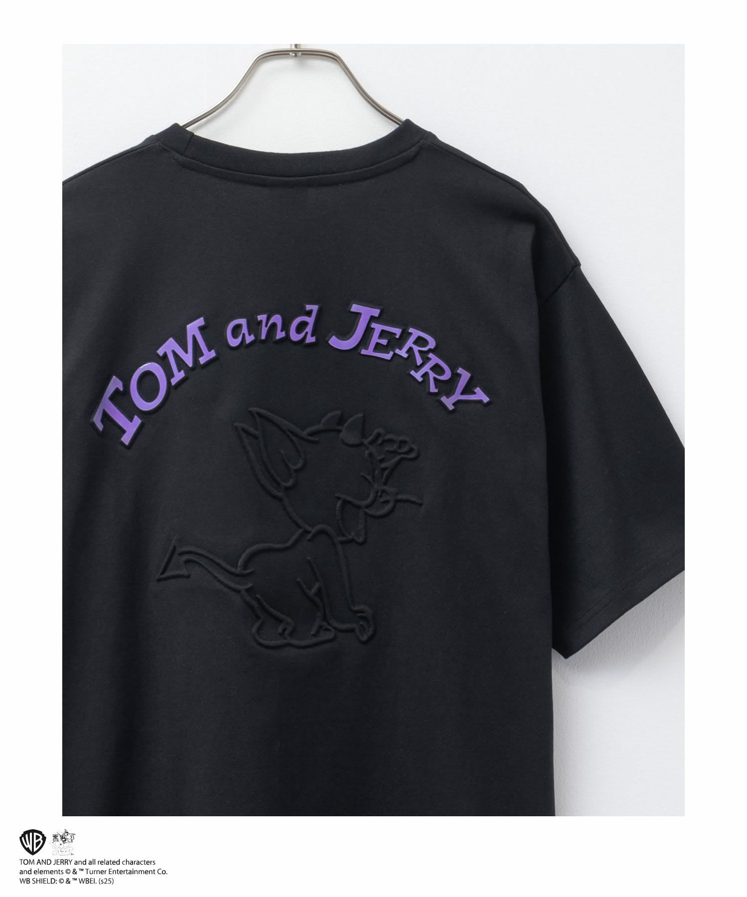 Tom and Jerry バックエンボスTシャツ メンズ ネコポス 対応商品