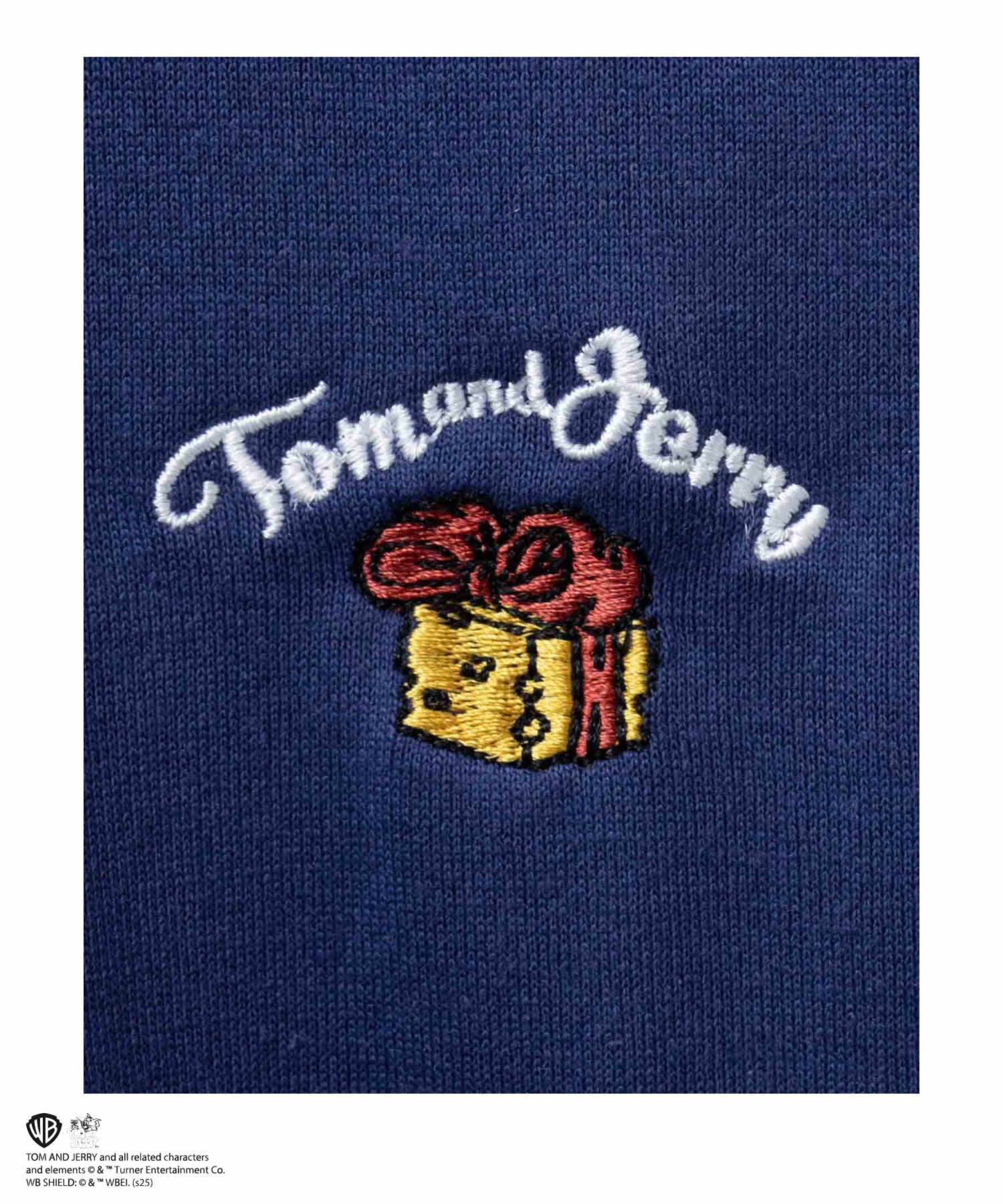 Tom and Jerry ロゴ刺繍プリントTシャツ メンズ メール便 対応商品商品画像-9