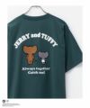 Tom and Jerry ジェリー タフィー サガラ刺繍Tシャツ メンズ ネコポス 対応商品
