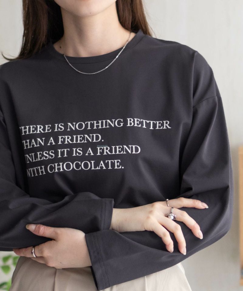 HusHusH  プリント長袖Tシャツ レディース メール便 対応商品商品画像-4