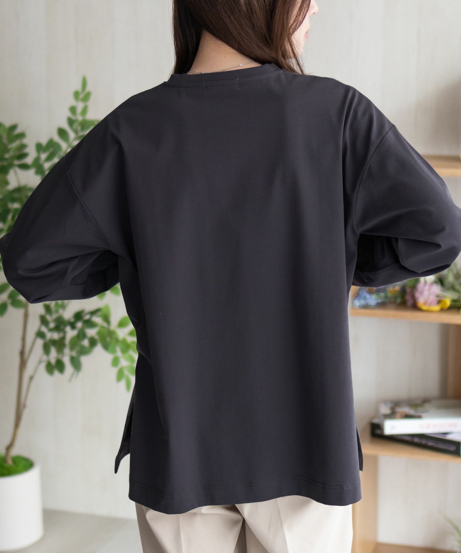 HusHusH  プリント長袖Tシャツ レディース メール便 対応商品商品画像-8