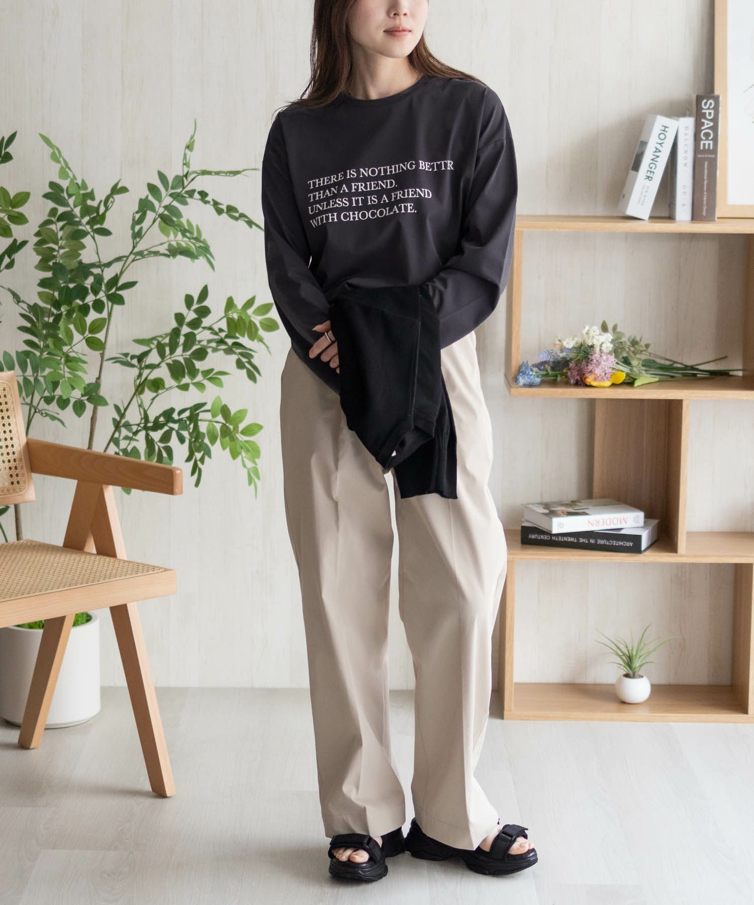 HusHusH プリント長袖Tシャツ レディース ネコポス 対応商品