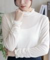nAvy シアーリブハイネック レディース ネコポス 対応商品