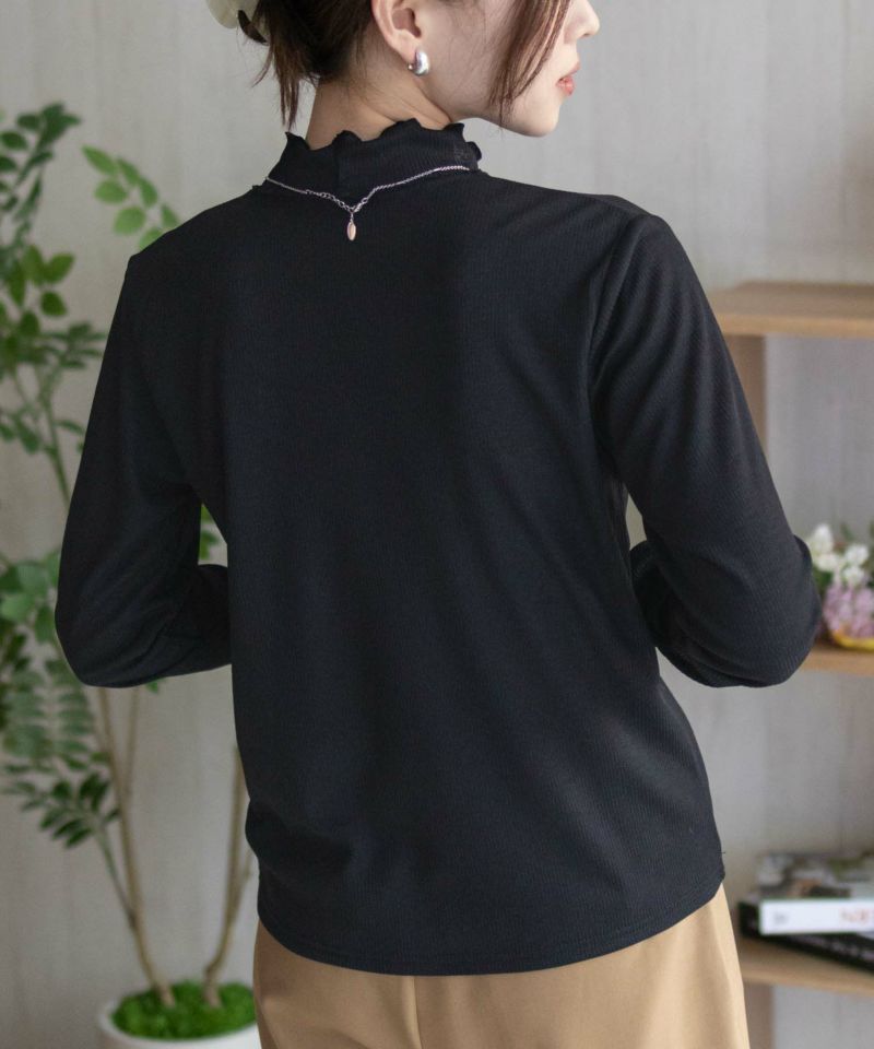 nAvy  シアーリブハイネック レディース メール便 対応商品商品画像-8