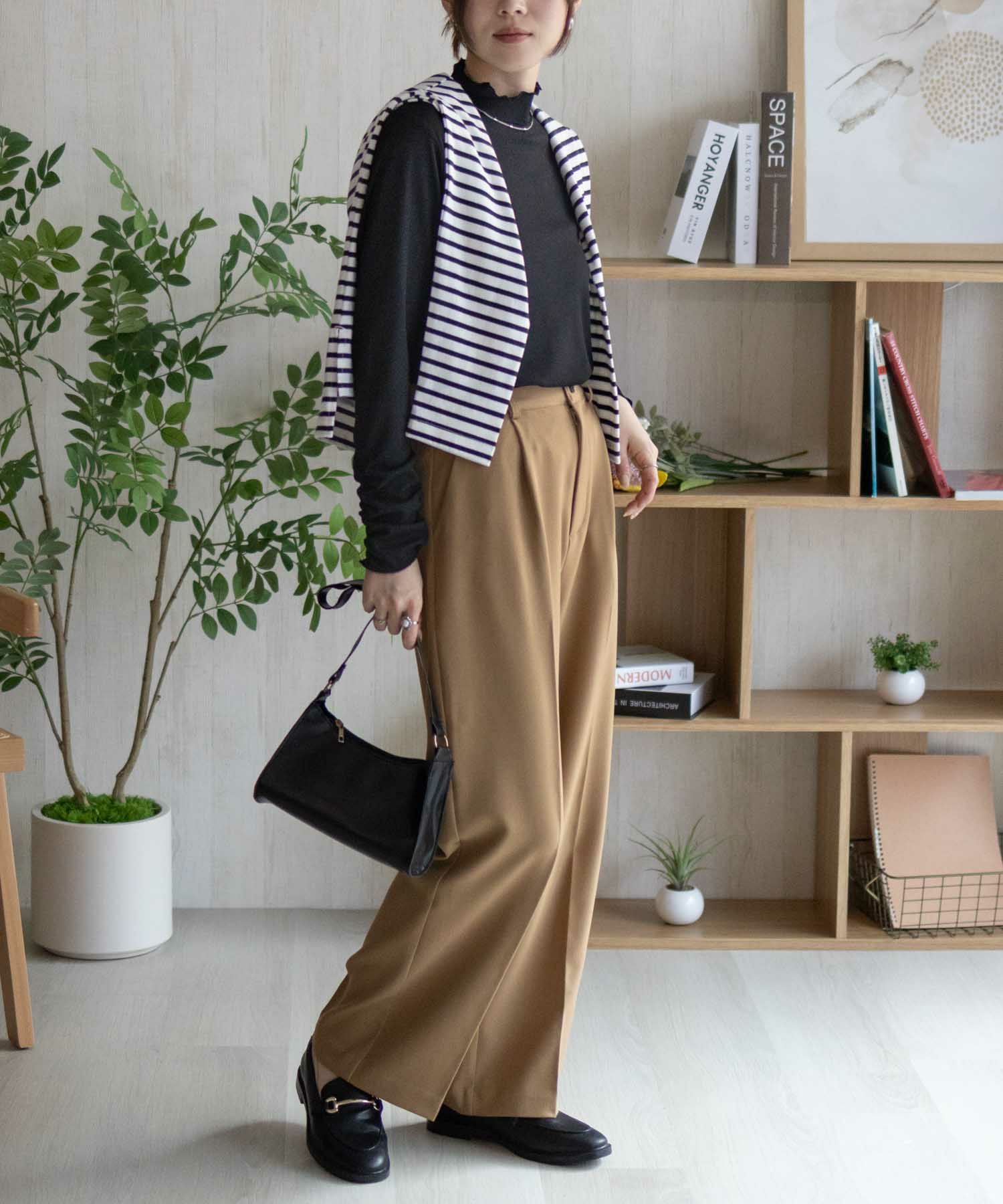 nAvy シアーリブハイネック レディース ネコポス 対応商品