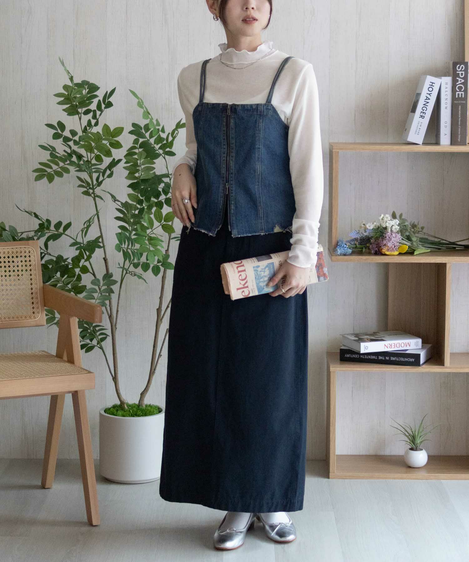 nAvy シアーリブハイネック レディース ネコポス 対応商品