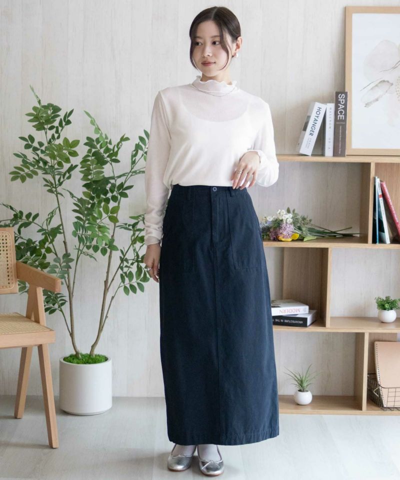 nAvy  シアーリブハイネック レディース メール便 対応商品商品画像-22