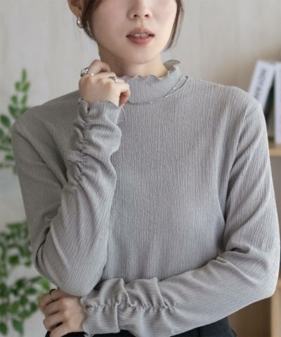 nAvy  リブメロウロングＴシャツ レディース ネコポス 対応商品