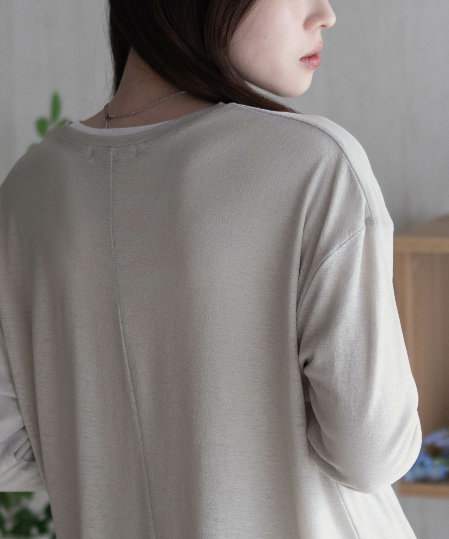 HusHusH  アンサンブルロングＴシャツ レディース メール便 対応商品商品画像-5