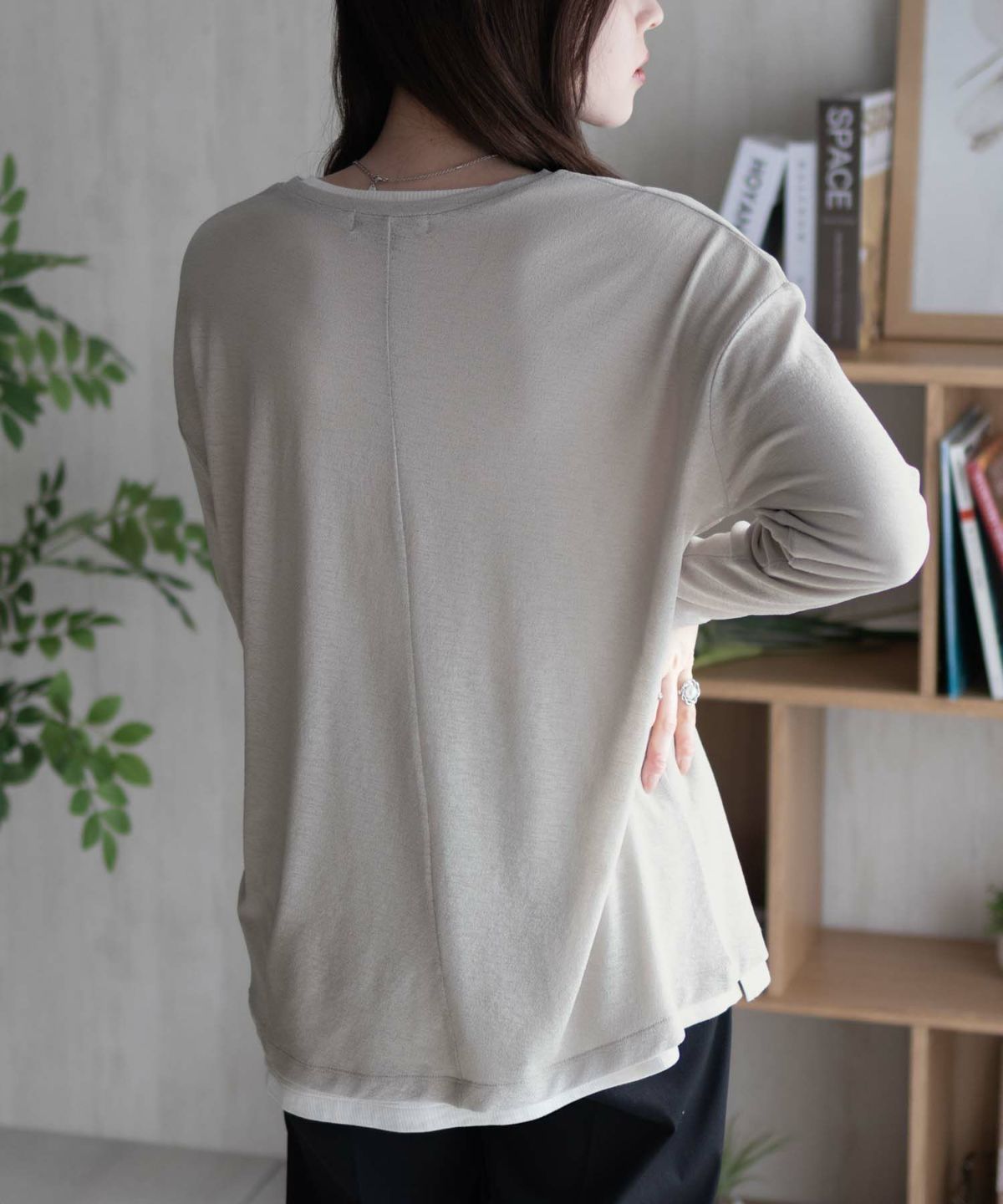 HusHusH アンサンブルロングＴシャツ レディース ネコポス 対応商品