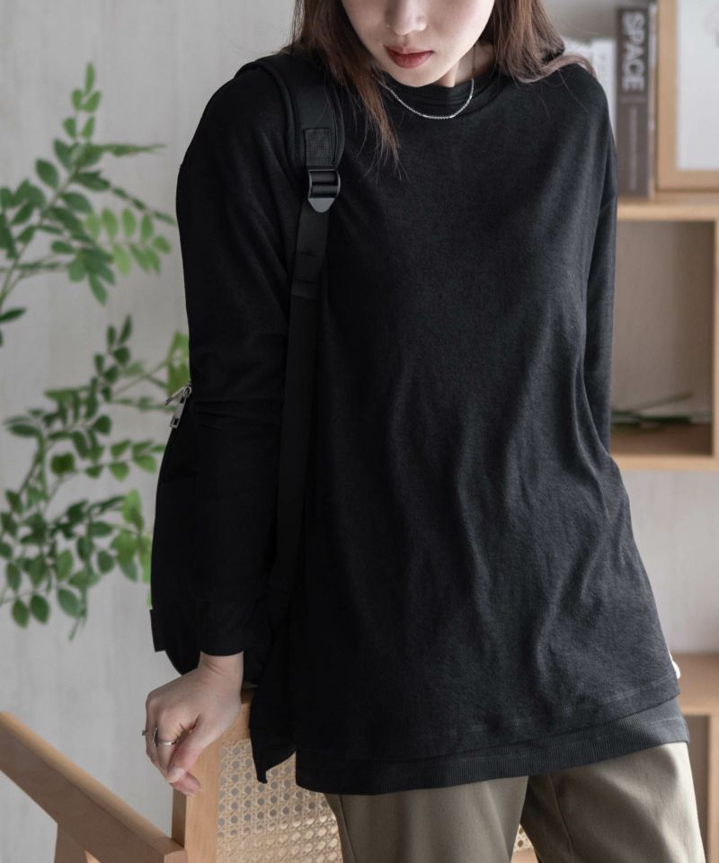 HusHusH  アンサンブルロングＴシャツ レディース メール便 対応商品商品画像-12