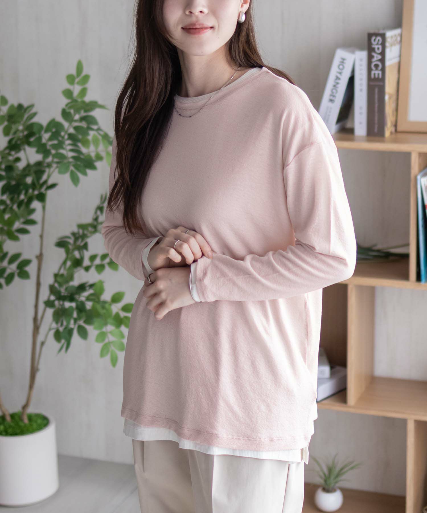 HusHusH アンサンブルロングＴシャツ レディース ネコポス 対応商品