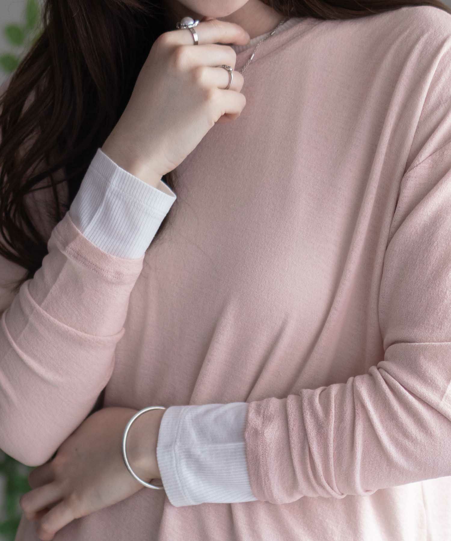 HusHusH  アンサンブルロングＴシャツ レディース メール便 対応商品商品サムネイル-15