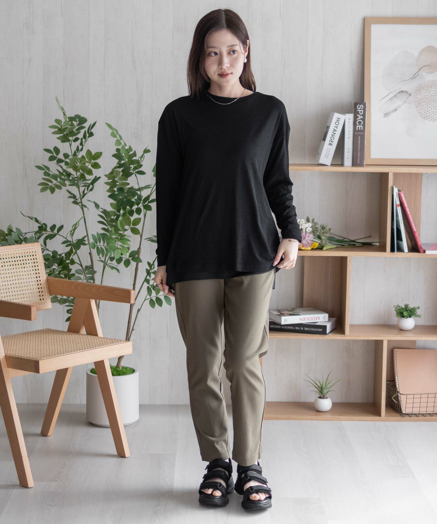 HusHusH  アンサンブルロングＴシャツ レディース メール便 対応商品商品画像-32