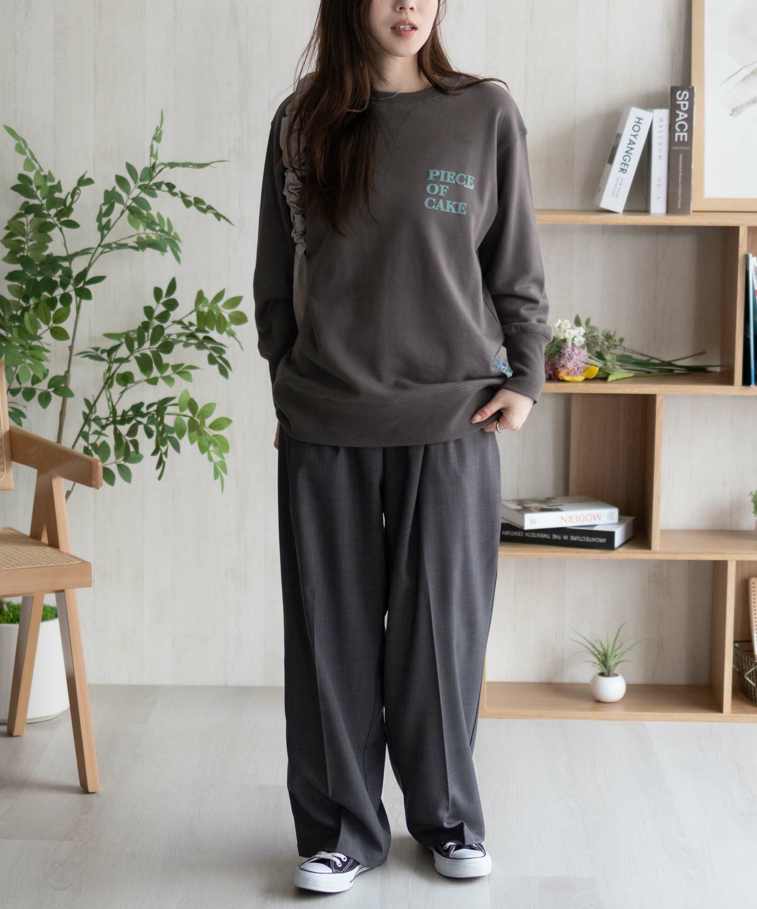 HusHusH ガゼットトレーナー レディース