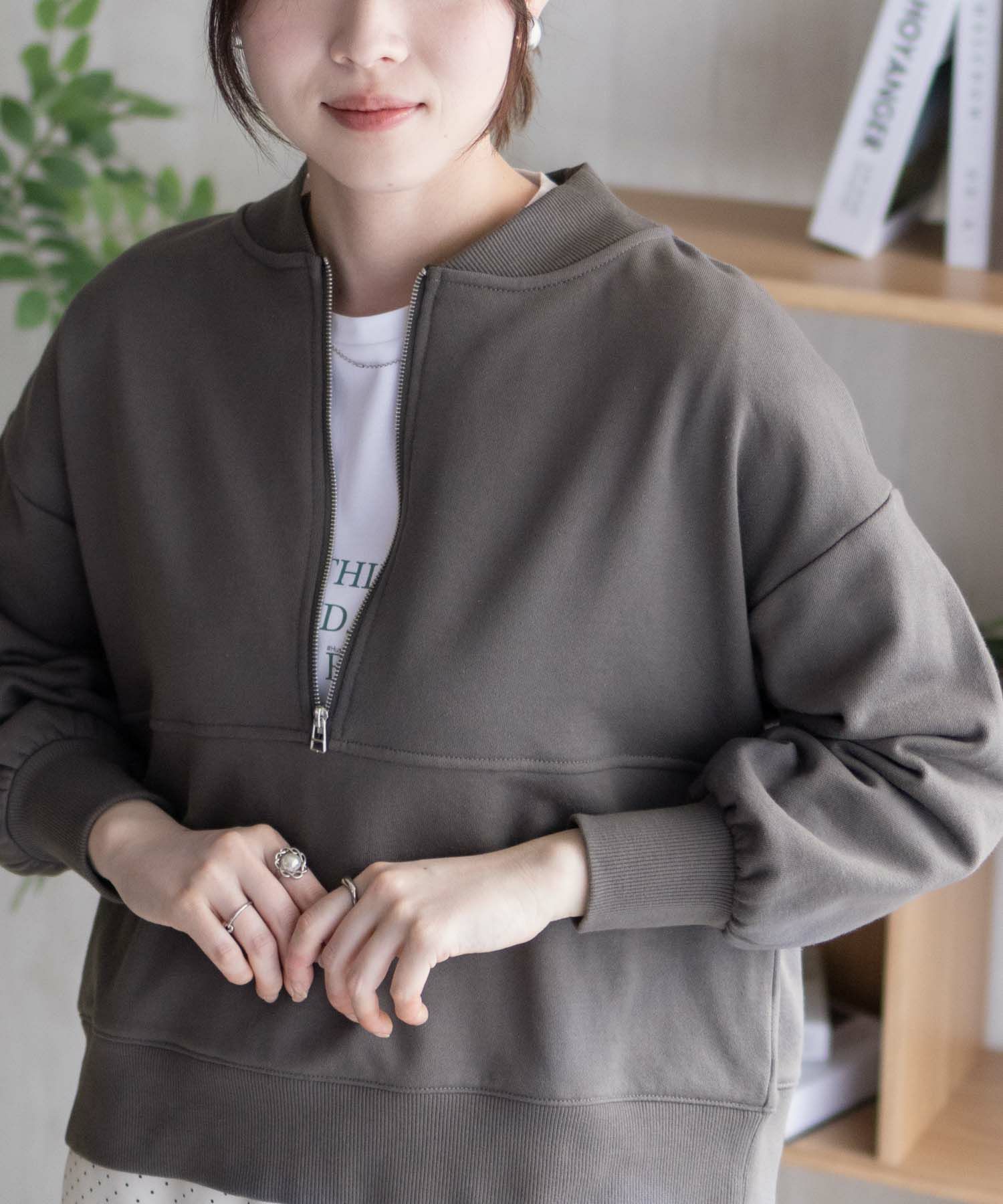 HusHusH  ジップショールプルオーバー レディース商品画像-1