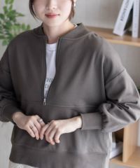 HusHusH ジップショールプルオーバー レディース