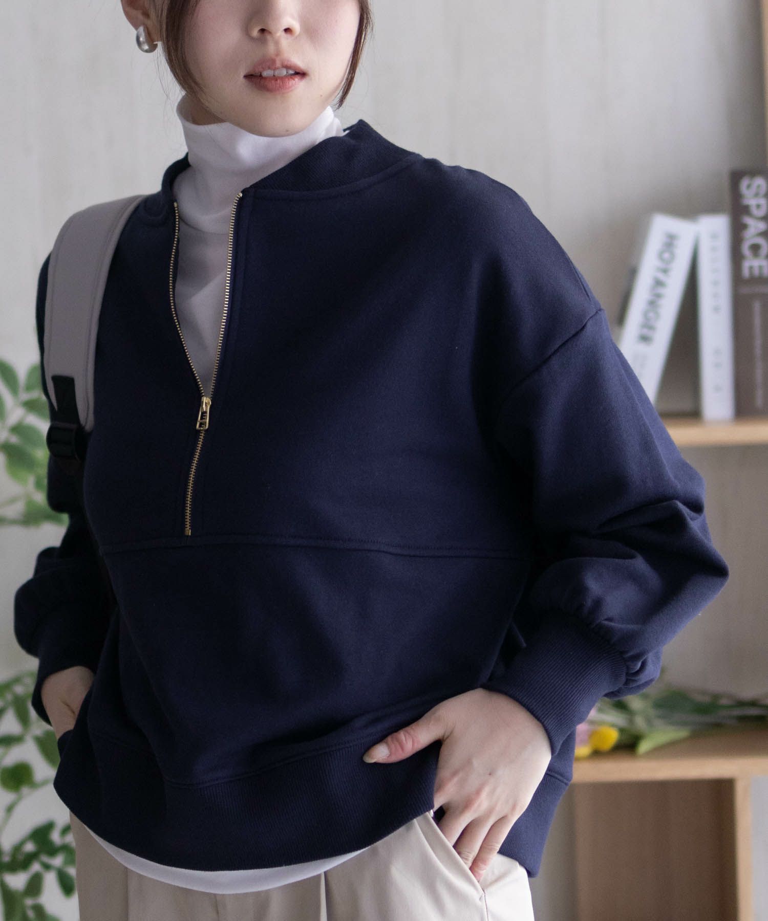 HusHusH  ジップショールプルオーバー レディース商品画像-2