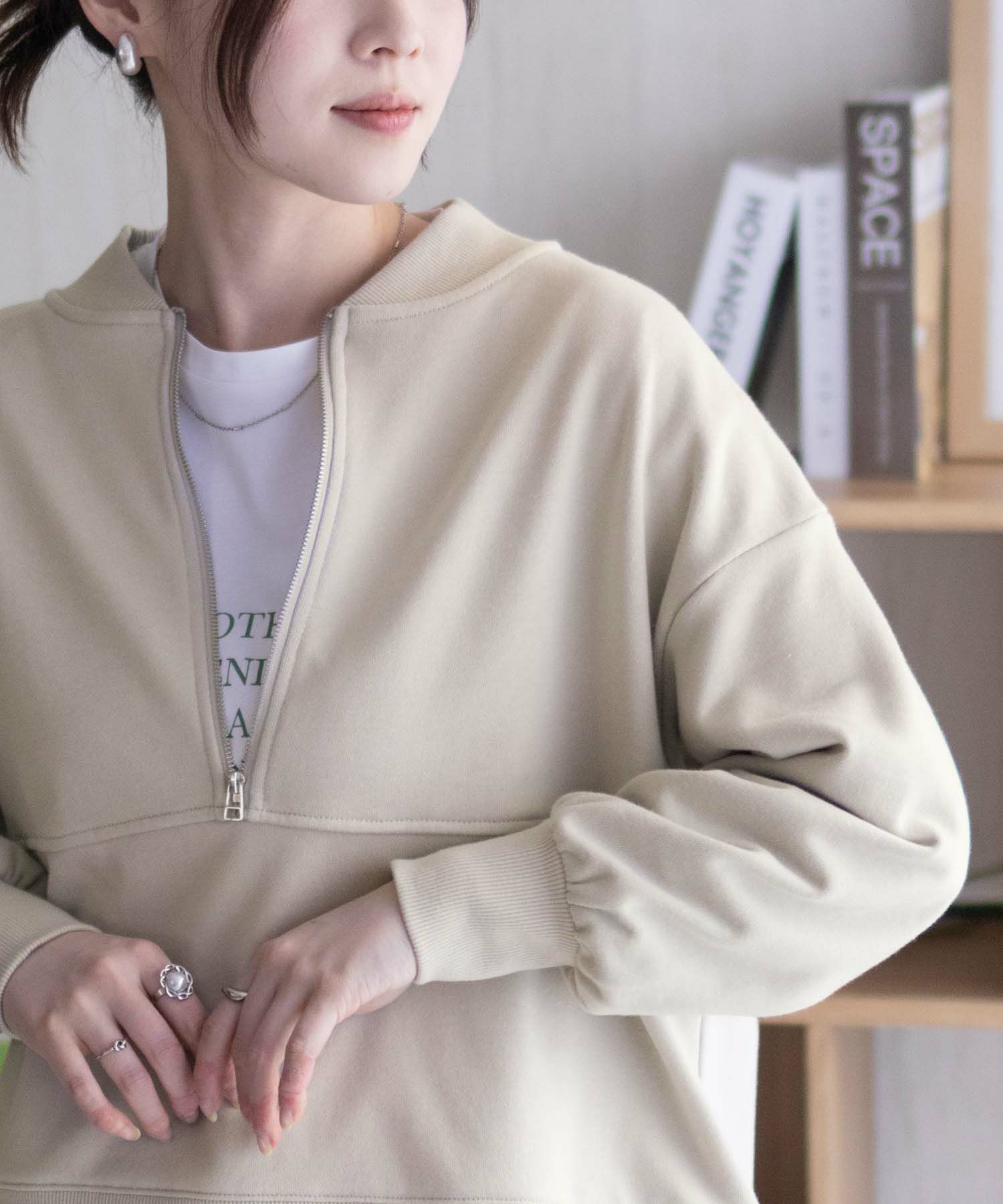 HusHusH  ジップショールプルオーバー レディース商品画像-14