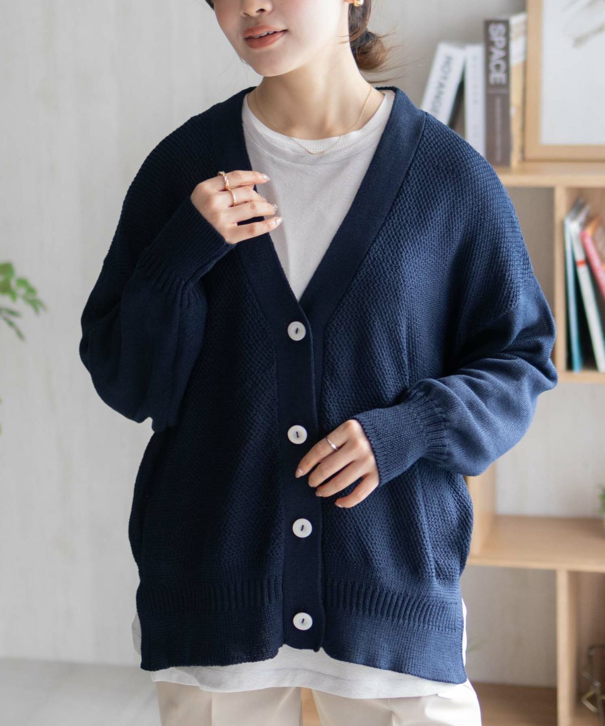 HusHusH オーバーカーディガン レディース