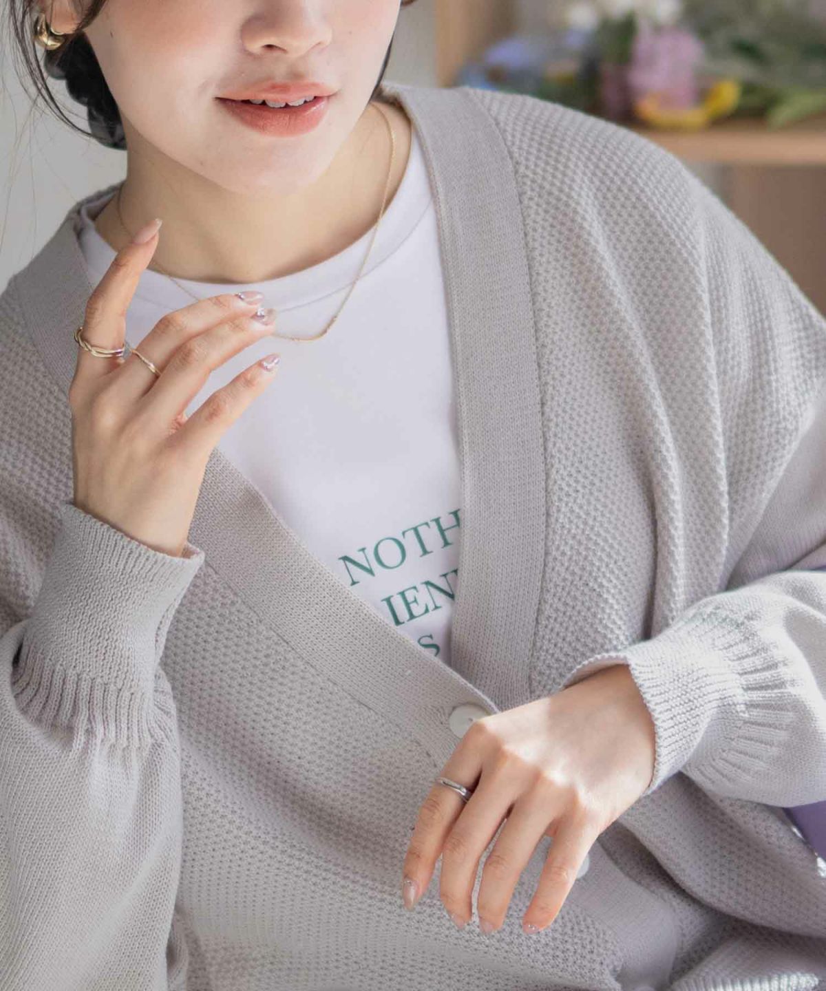 HusHusH オーバーカーディガン レディース