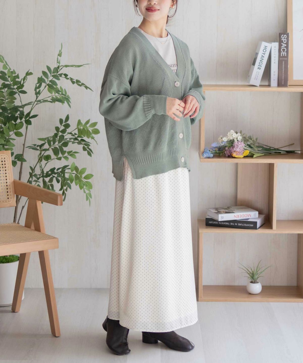 HusHusH オーバーカーディガン レディース