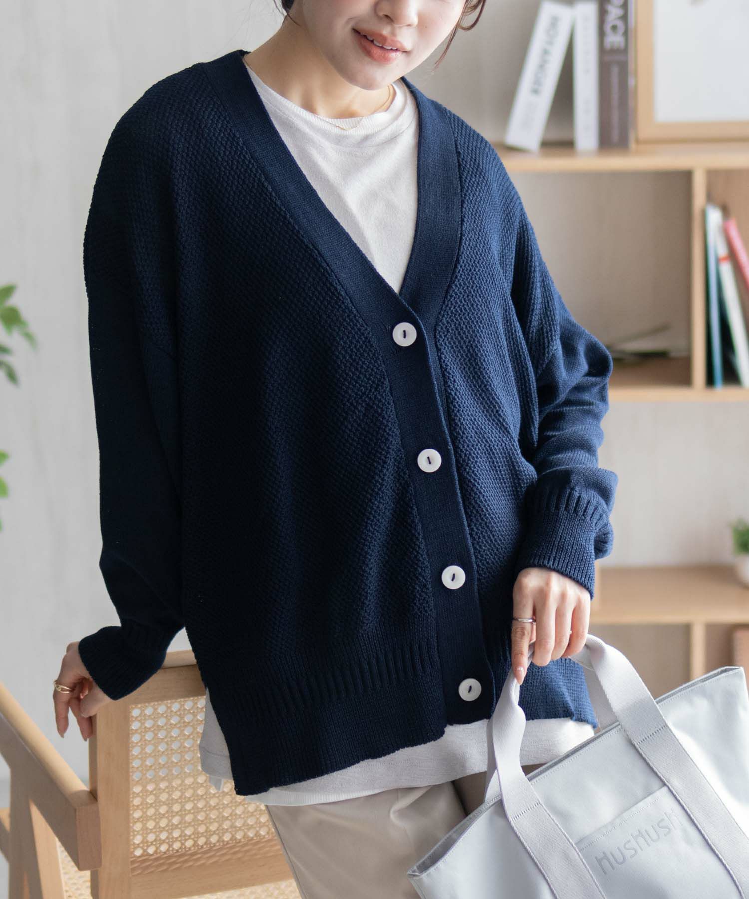 HusHusH オーバーカーディガン レディース